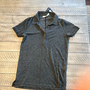 RAG & BONE sheer shimmer polo